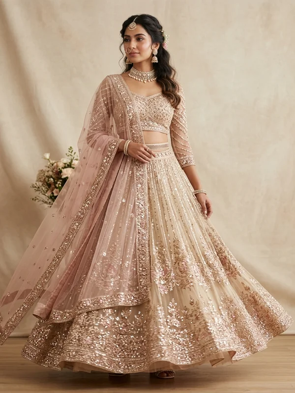 Ready To Wear Lehenga with Embroidery